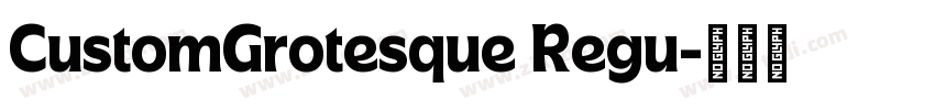 CustomGrotesque Regu字体转换